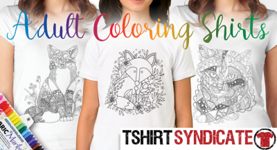 Adult Coloring T-Shirts and Shirts